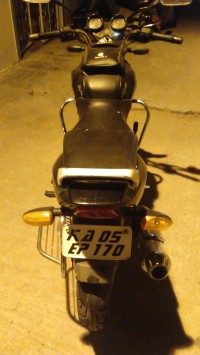 Black Bajaj Pulsar 150 Round Headlight