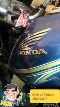 Blue Honda CB Shine SP