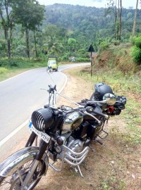 Black Royal Enfield Classic Chrome