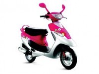 Pink TVS Scooty Pep Plus