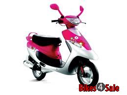 Pink TVS Scooty Pep Plus