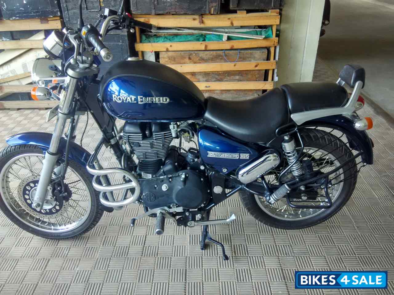 Marine Blue Royal Enfield Thunderbird