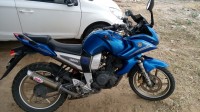 Blue Yamaha Fazer