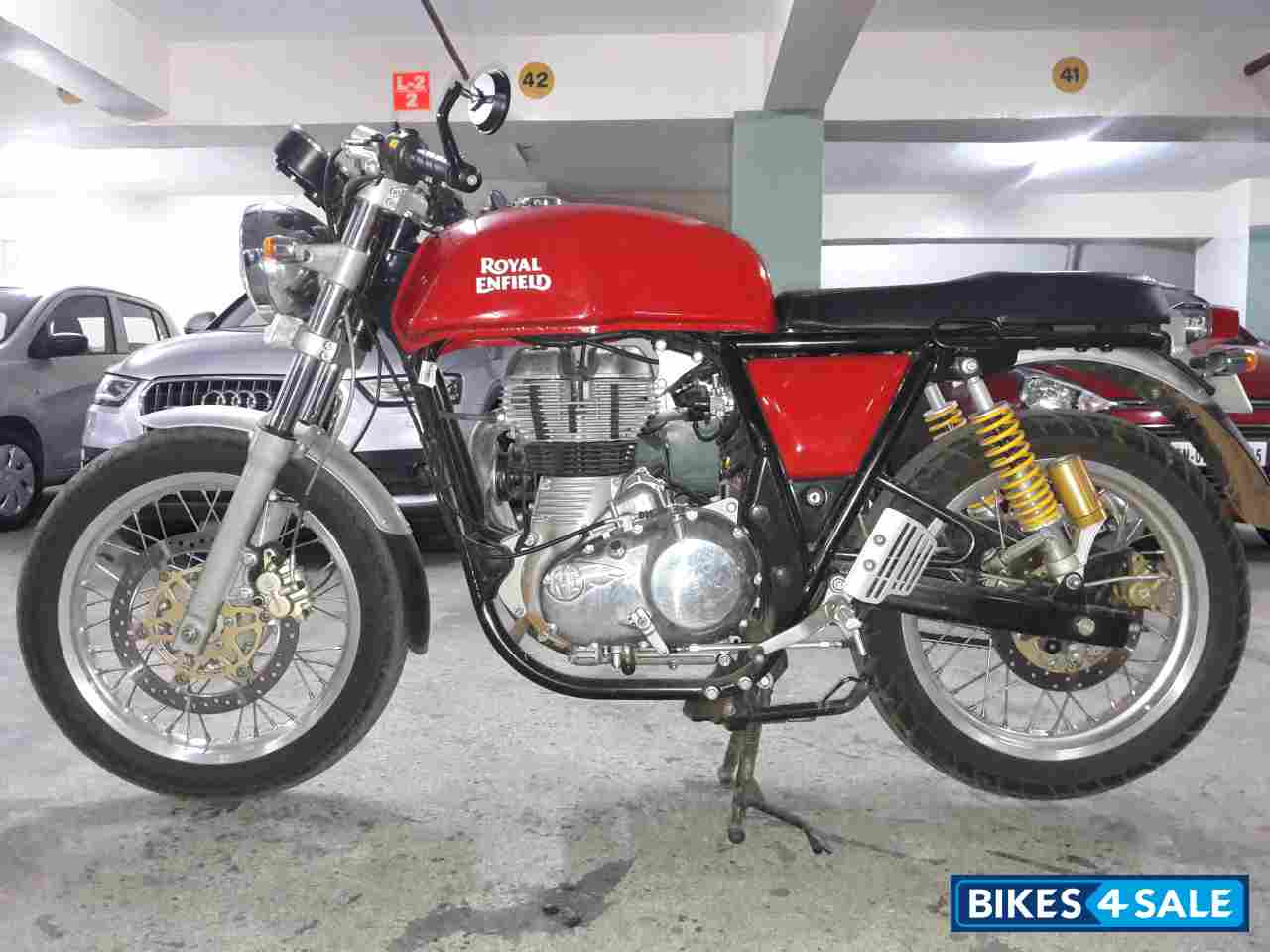 Red Royal Enfield Continental GT 535