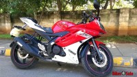 Red And White Yamaha YZF R15 V2