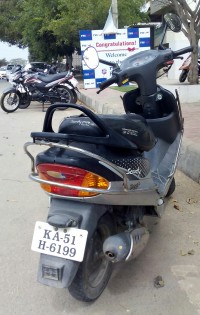 Black TVS Scooty Pep Plus