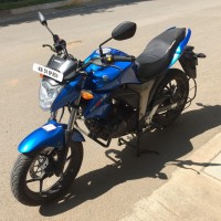 Matt Trion Blue Suzuki Gixxer 150