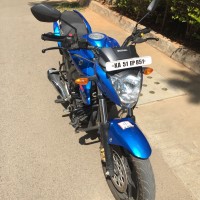 Matt Trion Blue Suzuki Gixxer 150