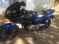 Blue With Black Bajaj Pulsar 220F