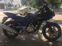 Blue With Black Bajaj Pulsar 220F