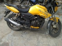 Yellow TVS Apache RTR 180 ABS