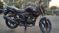 Black Honda CB Trigger