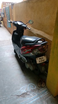 Red TVS Scooty Streak