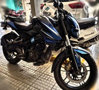 Blue & Black Bajaj Pulsar 200 NS