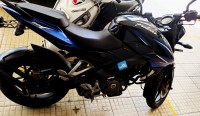 Blue & Black Bajaj Pulsar 200 NS