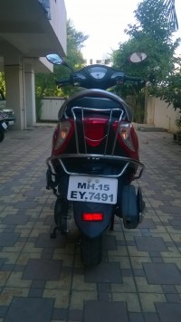 Red TVS Scooty Zest