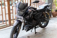 Black TVS Apache RTR 180 ABS