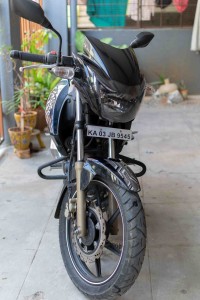 Black TVS Apache RTR 180 ABS