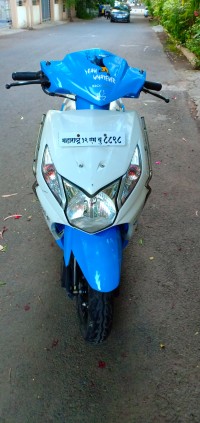 Blue White Honda Dio