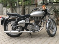 Silver Royal Enfield Bullet Electra