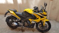 Yellow Bajaj Pulsar RS 200 ABS