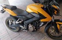 Mustard Yellow Bajaj Pulsar 200 NS