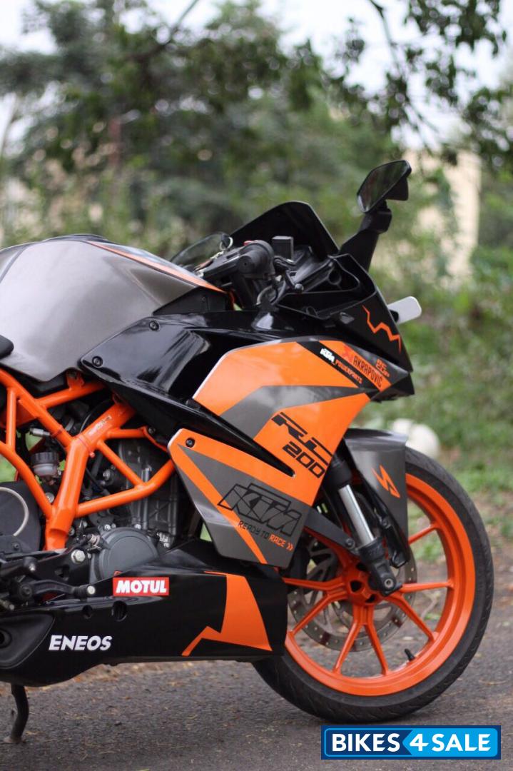 ktm rc 200 electronic orange