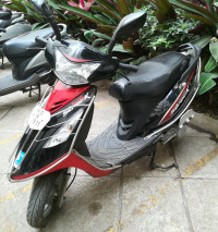 Black & Red TVS Scooty Streak