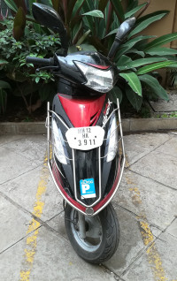 Black & Red TVS Scooty Streak