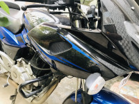 Blue And Black Bajaj Pulsar 220 DTSi