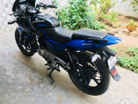 Blue And Black Bajaj Pulsar 220 DTSi