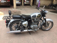 Silver Royal Enfield Classic