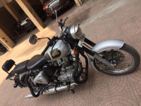 Silver Royal Enfield Classic