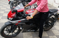 Grey Red Yamaha YZF R15 V3