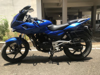 Blue Bajaj Pulsar 220F