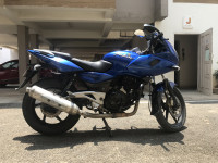 Blue Bajaj Pulsar 220F