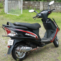 Black And Red TVS Scooty Streak