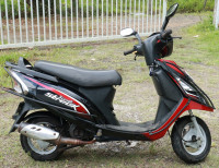 Black And Red TVS Scooty Streak