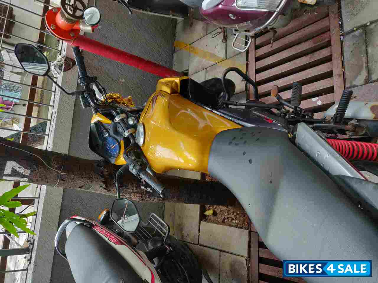 Yellow Honda CB Twister Yellow Honda CB Twister