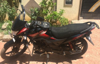 Black And Red Honda CB Shine SP