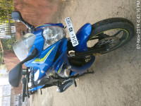 Blue Suzuki Gixxer SF