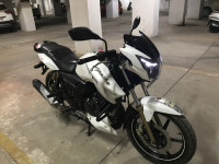 White TVS Apache RTR 180 ABS