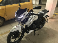 White TVS Apache RTR 180 ABS