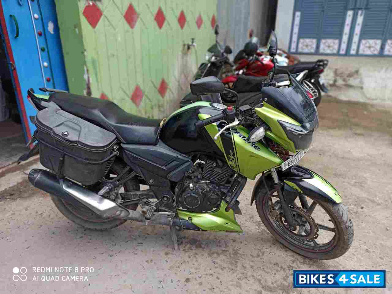 Used 14 Model Tvs Apache Rtr 160 For Sale In Patna Id Green Black Colour Bikes4sale