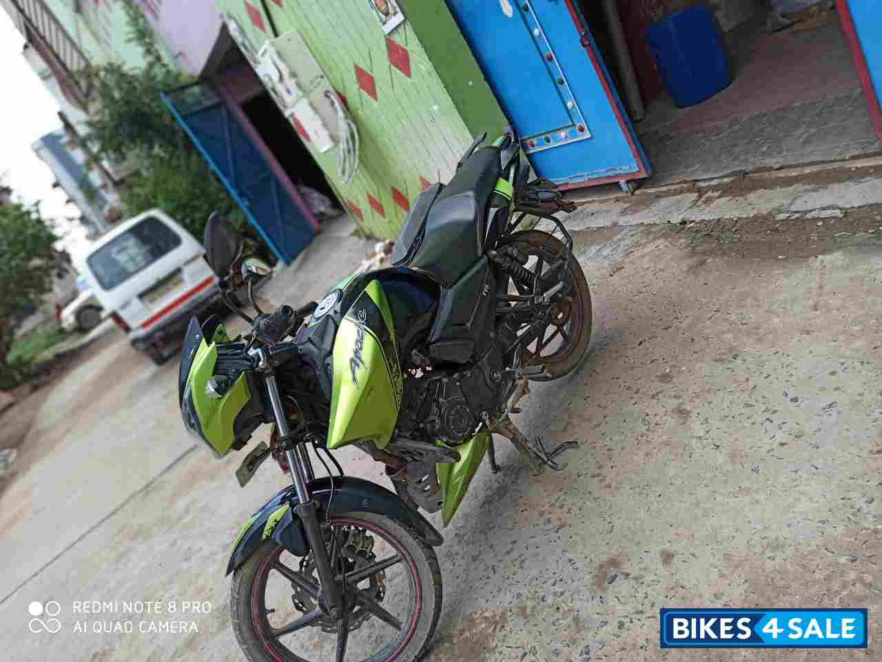 Used 14 Model Tvs Apache Rtr 160 For Sale In Patna Id Green Black Colour Bikes4sale