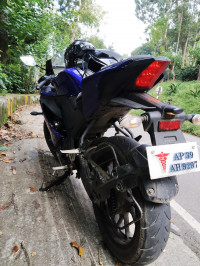 Blue Yamaha YZF R15 V3