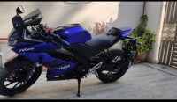 Blue Yamaha YZF R15 V3