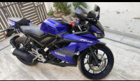 Blue Yamaha YZF R15 V3