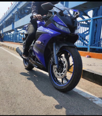 Blue Yamaha YZF R15 V3