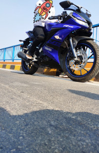 Blue Yamaha YZF R15 V3